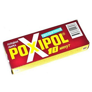 Клей POXIPOL прозрачный 14мл (6/60/240) красная этикетка