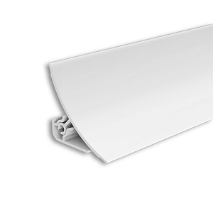 Плинтус IDEAL для столешницы ПВХ глянцевый 25x25x3000мм ПС 001-0 Белый глянцевый