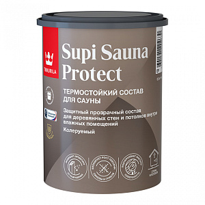 Защитный состав Tikkurila Supi Sauna Protect Тиккурила Супи сауна протект ЕР полуматовый 0,9л