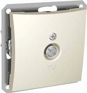 Lexel Дуэт Розетка бежевая TV единственная 0,7db