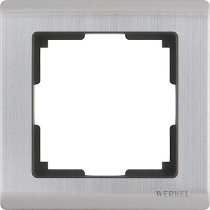 Рамка Werkel Metallic на 1 пост (глянцевый никель)