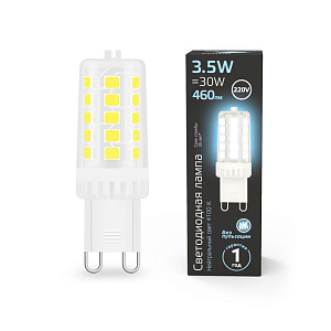 Лампа Gauss LED G9 AC185-265V 3,5W 4100K керамика