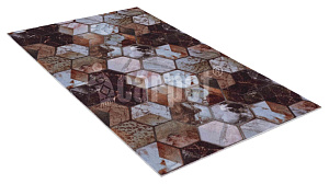 Коврик ICARPET PRINT вырезной антискользящий СОТЫ ФЭНШУЙ 80Х120