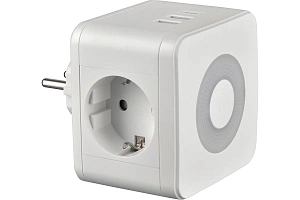 Сетевой фильтр Uniel разветвитель S-GES2-16SBUC 2USB+ 1TYPE С, WHITE UL-00011245 2 гнезда, 16А, 3500Вт