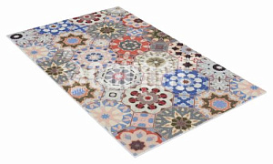Коврик ICARPET PRINT вырезной антискользящий 40х60 плитка Паласио