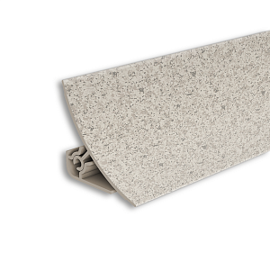 Плинтус IDEAL для столешницы ПВХ глянцевый 25x25x3000мм ПС 172 камешки светлые