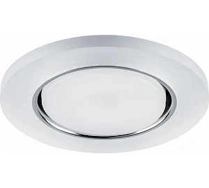 Светильник встраиваемый Feron для натяжных потолков с белой LED подсветкой CD5020 GX53, белый матовый 32659