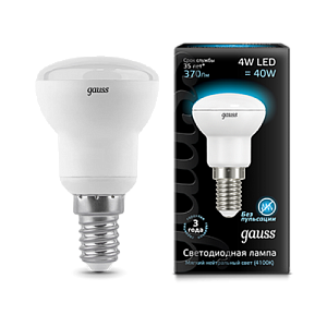 Лампа Gauss LED Reflector R39 E14 4W 4100K