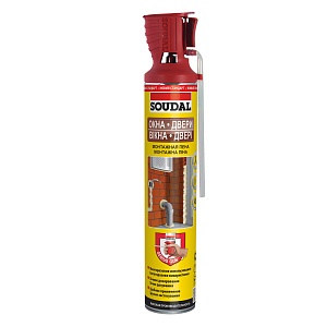 Монтажная пена SOUDAL Окна Двери Genius Gun 750мл