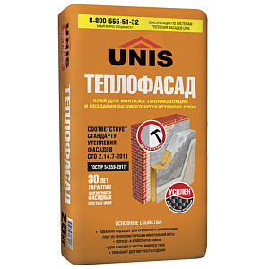 Клей ЮНИС ТЕПЛОФАСАД 25 кг
