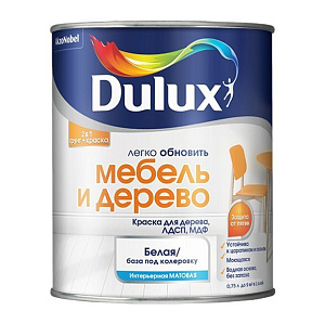 Краска Dulux Легко Обновить - Мебель и дерево база BW 0,75л