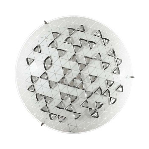 Светильник LED MEZA 2058/CL SN18 050 хром/белый/хрусталь Н/п 28W 220V (1813)