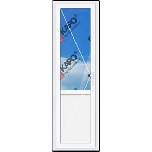 Готовая Дверь балконная REHAU 2180*670