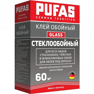Клей ПУФАС стеклообойный 60м2 500г