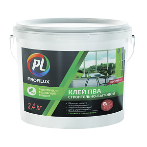 Клей Profilux ПВА строительно-бытовой 2,4 кг