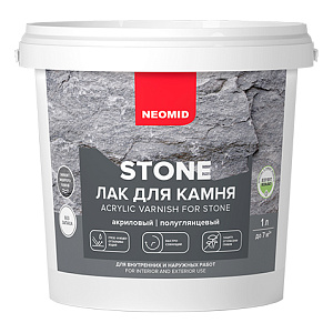 Лак NEOMID STONE водорастворимый на акриловой основе 1л