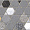 Плитка настенная Colortile Cemento Ash Crystal Dec