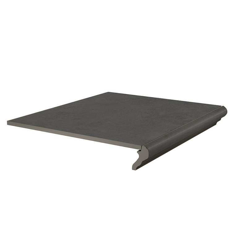 Ступень KERAMA MARAZZI Хадду фронтальная серый тёмный матовый KM4040G0041NGTF 40,2*34