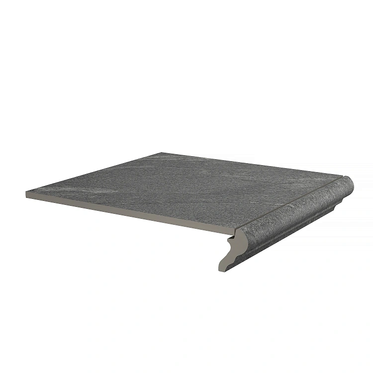 Ступень KERAMA MARAZZI Бореале фронтальная серый тёмный 30x30x0,8